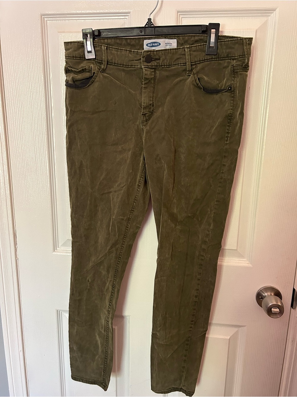 Old Navy Rockstar Super Skinny Olive Pants